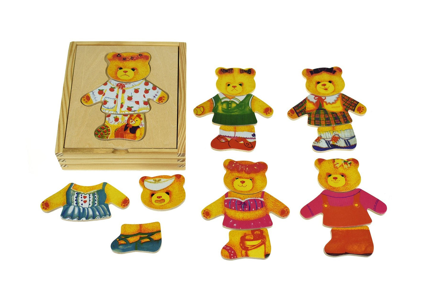 DRESSING BEAR GIRL - Bamboo Sprout