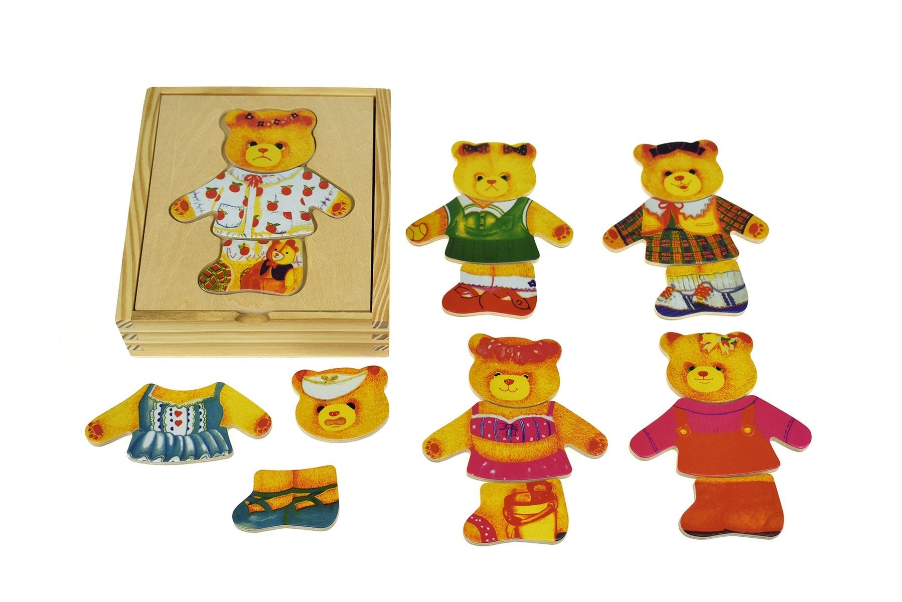 DRESSING BEAR GIRL - Bamboo Sprout