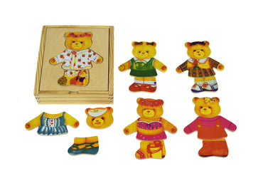 DRESSING BEAR GIRL - Bamboo Sprout