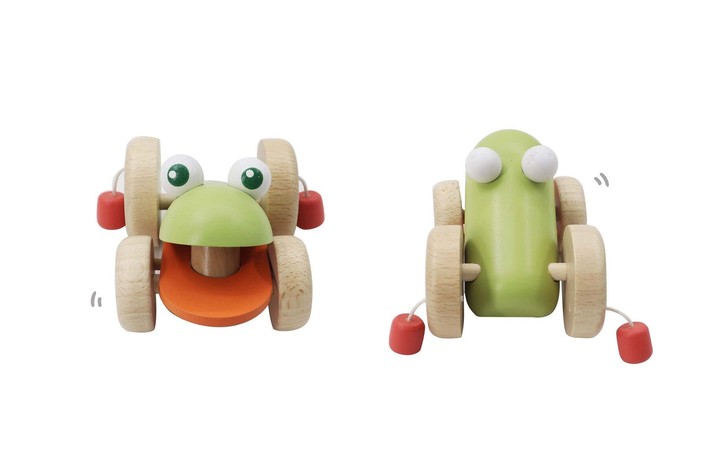 ECO PLAY PUSH A LONG CROAKING FROG - Bamboo Sprout