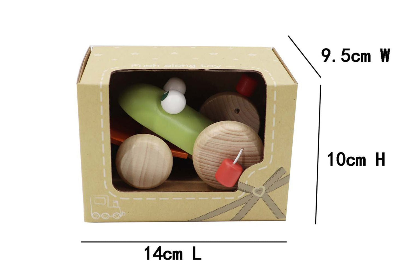 ECO PLAY PUSH A LONG CROAKING FROG - Bamboo Sprout