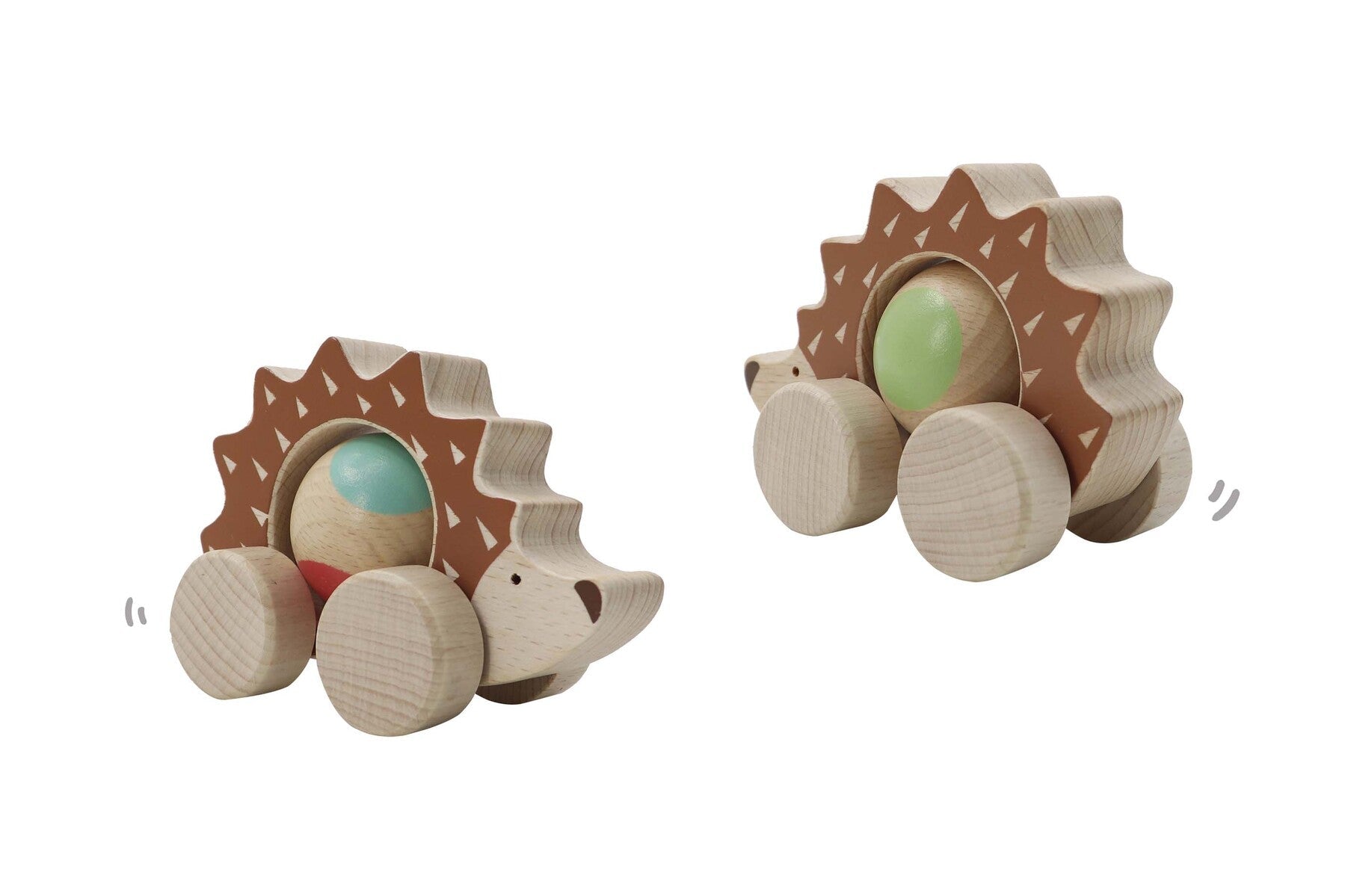 ECO PLAY PUSH A LONG SPINNING HEDGEHOG - Bamboo Sprout
