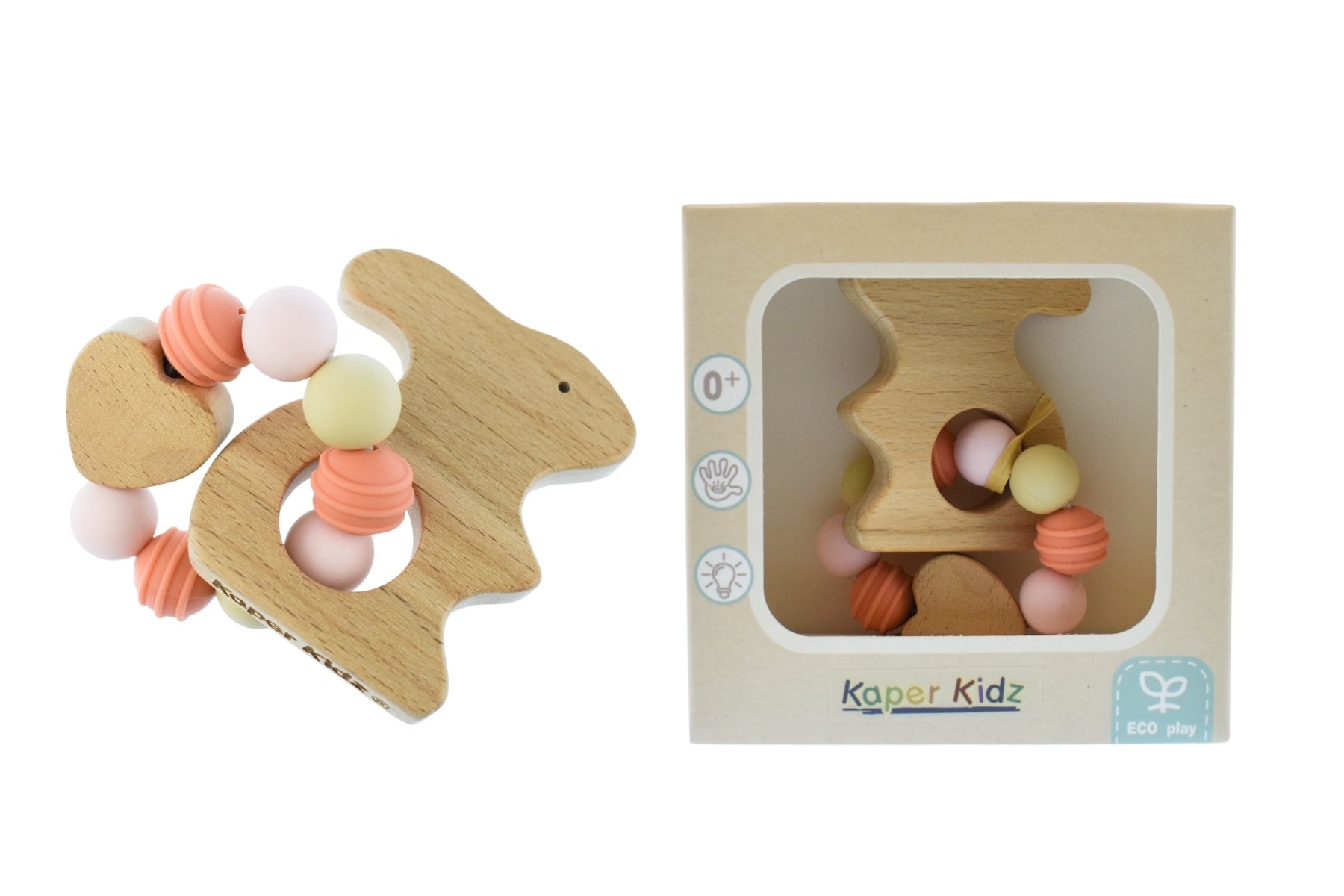 ECOBEAD BUNNY TEETHER - Bamboo Sprout