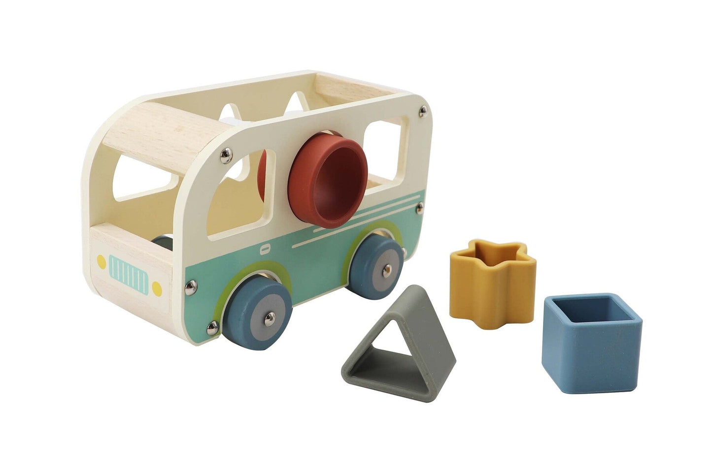 ECOSHAPE WHEELIE VAN SHAPE SORTER - Bamboo Sprout