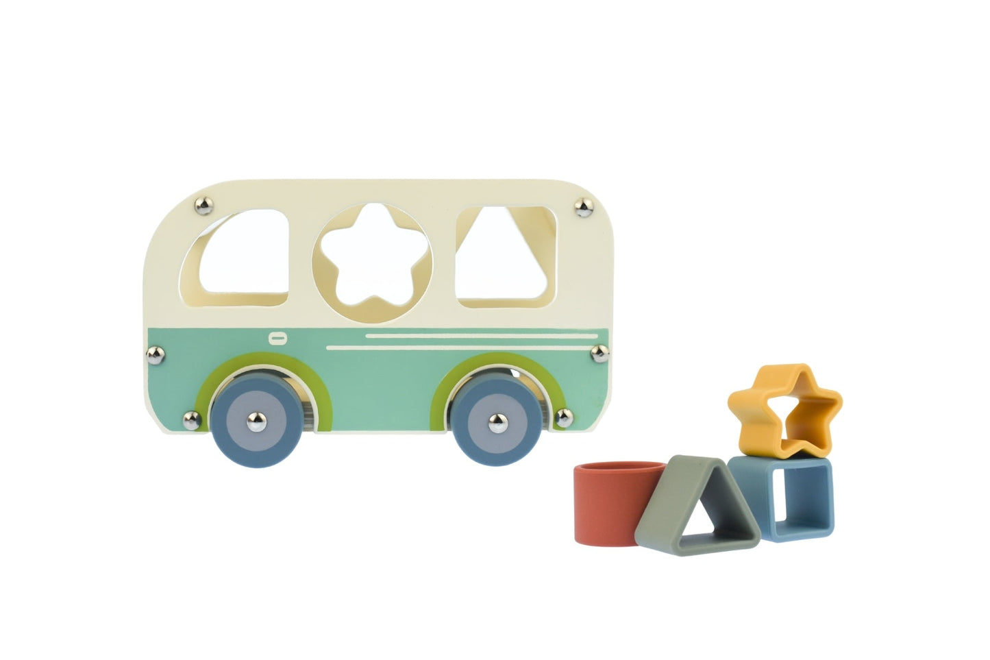 ECOSHAPE WHEELIE VAN SHAPE SORTER - Bamboo Sprout