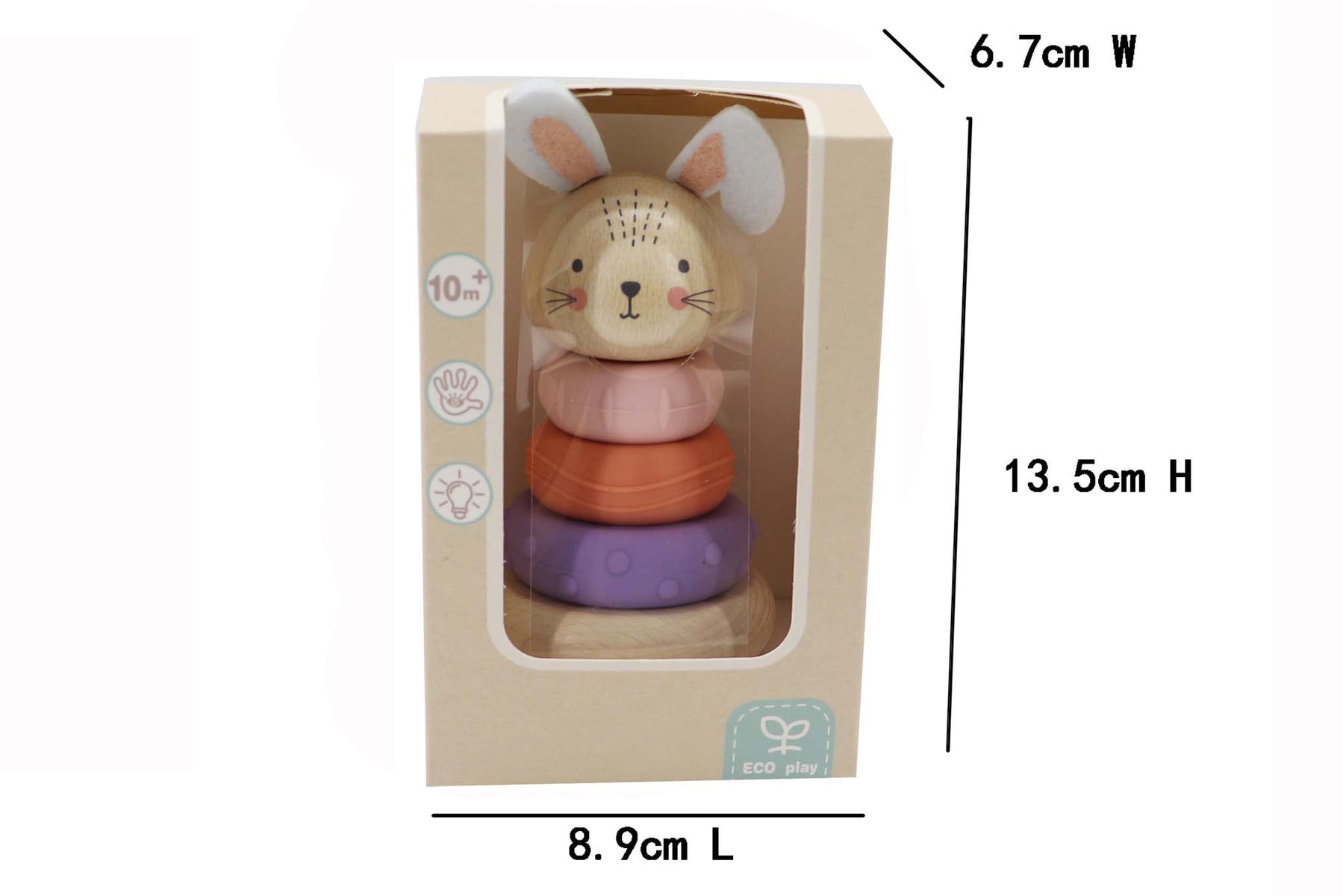ECOSTACK BUNNY RINGS - Bamboo Sprout