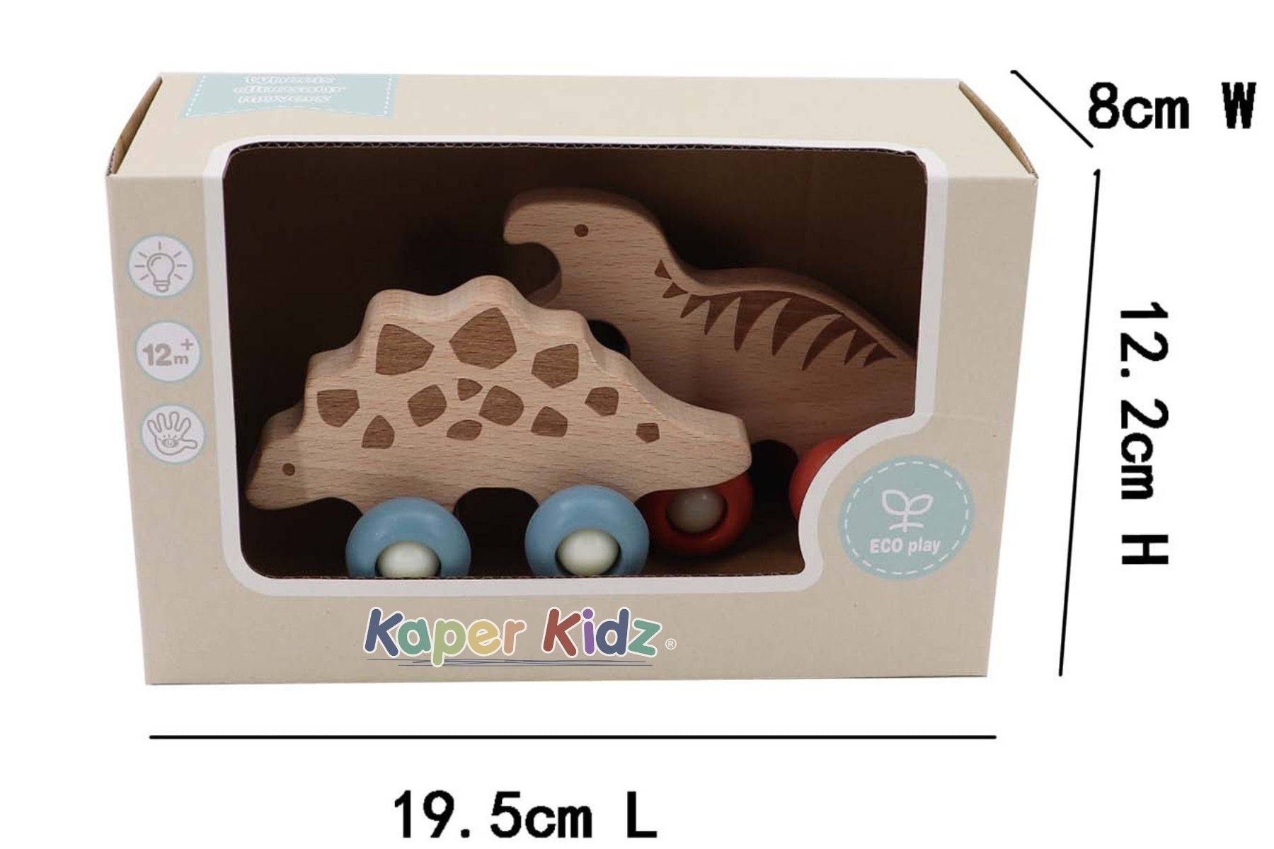 ECOWHEELS DINOSAUR MOVERS TYRANNOSAURUS & STEGOSAURUS - Bamboo Sprout