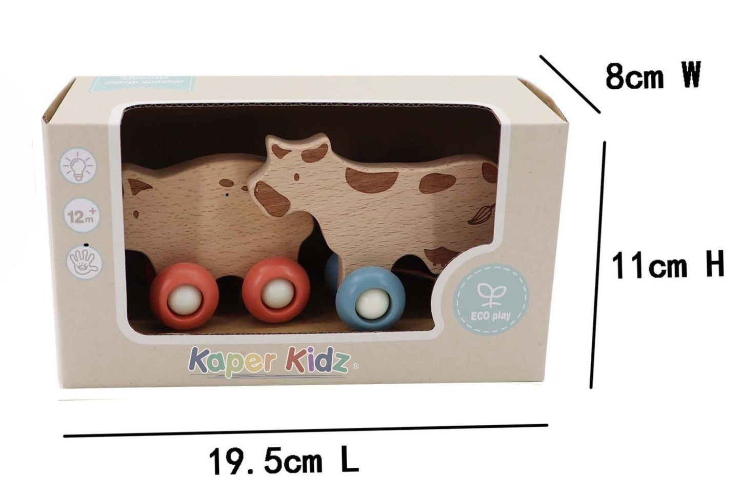 ECOWHEELS FARM MOVERS COW & PIG - Bamboo Sprout