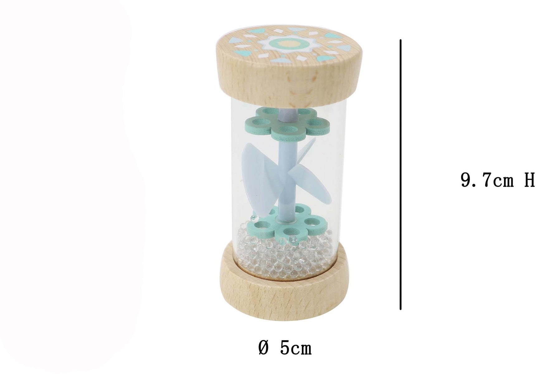 ECOWHIRLIE RATTLE BLUE - Bamboo Sprout