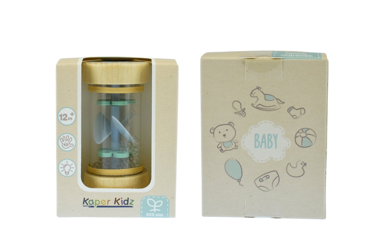 ECOWHIRLIE RATTLE BLUE - Bamboo Sprout