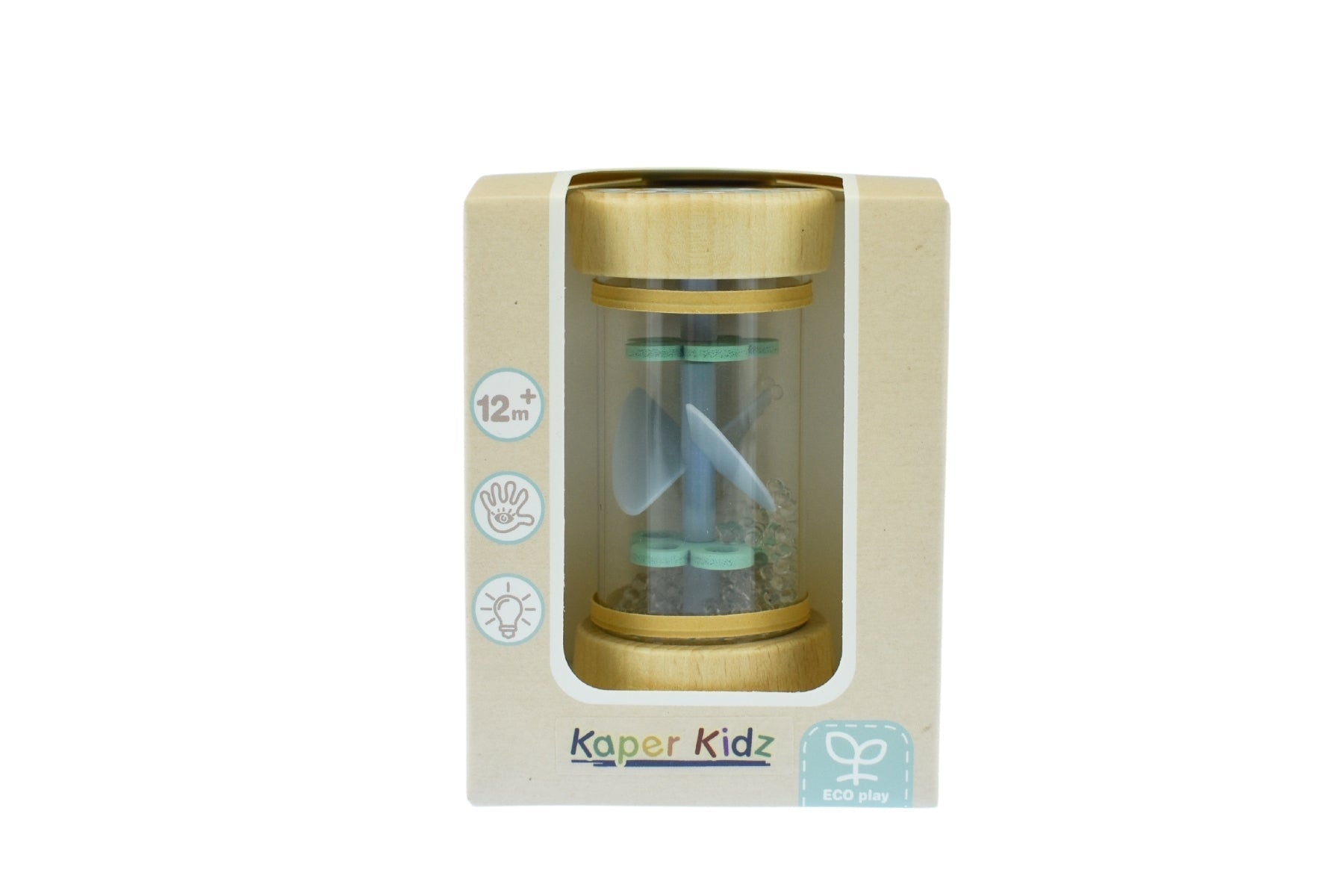ECOWHIRLIE RATTLE BLUE - Bamboo Sprout
