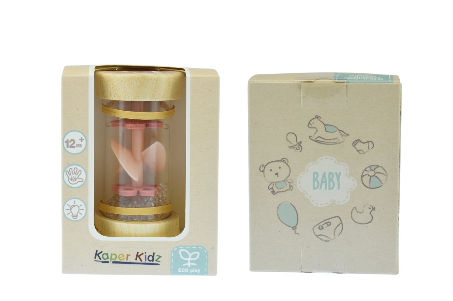 ECOWHIRLIE RATTLE PINK - Bamboo Sprout