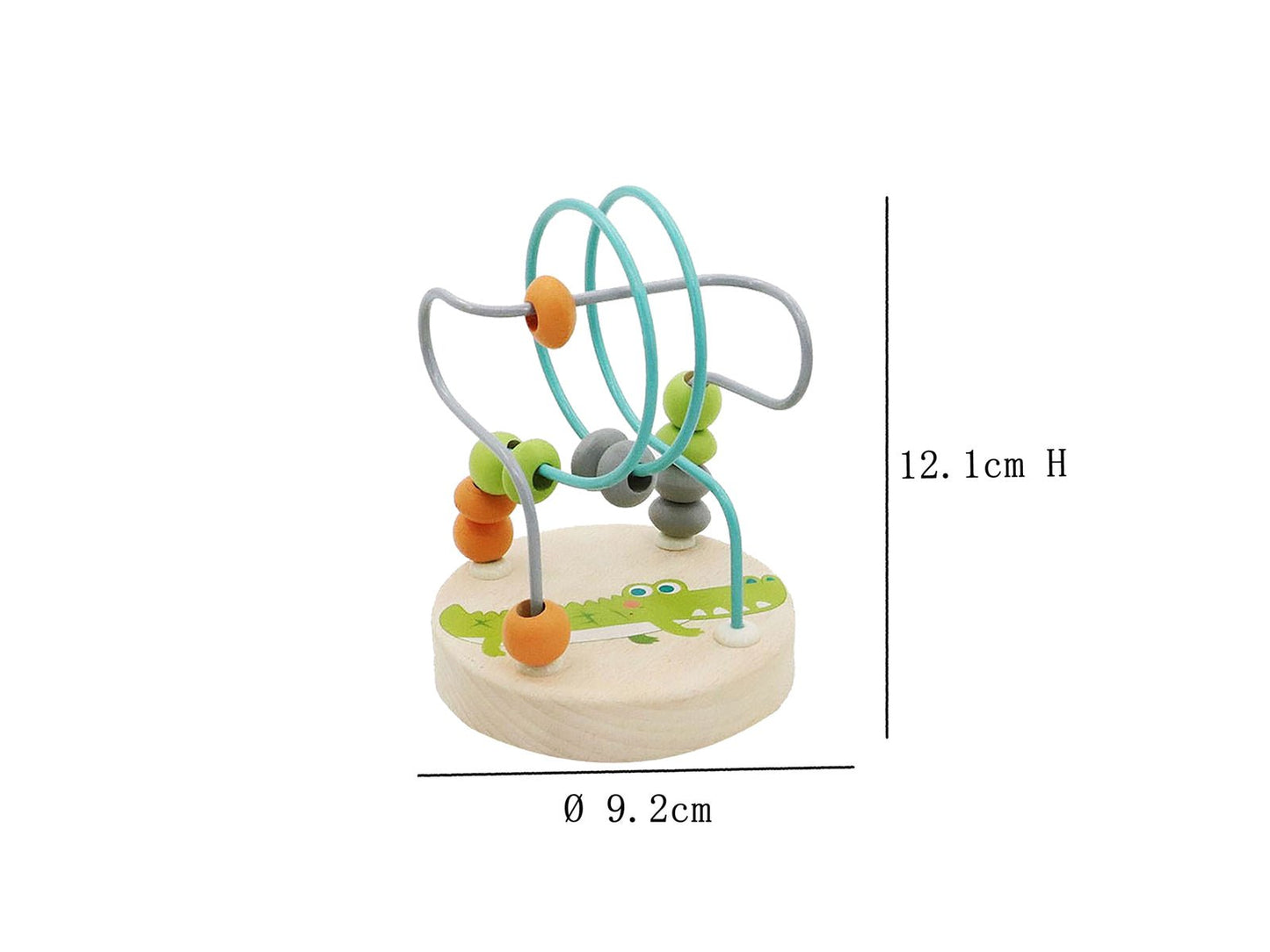 Kaper Kidz Elephant Jungle Animal Small Roller Coaster Bead Maze with colorful beads and jungle animal design for kids.
