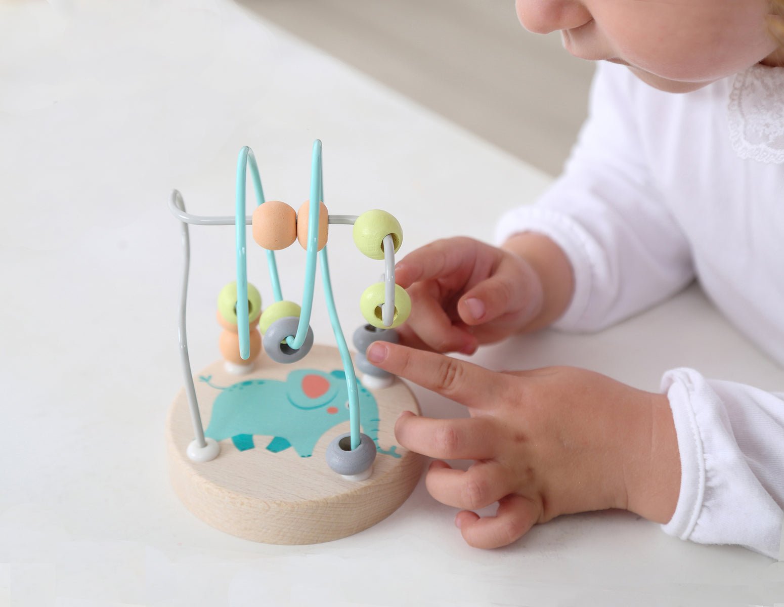 ELEPHANT JUNGLE ANIMAL SMALL ROLLER COASTER BEAD MAZE - Bamboo Sprout
