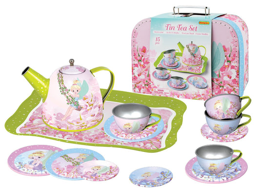 FAIRY TIN TEA SET IN SUITCASE - Bamboo Sprout