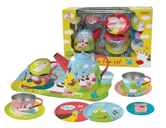 FARM TIN TEA SET 15PCS - Bamboo Sprout