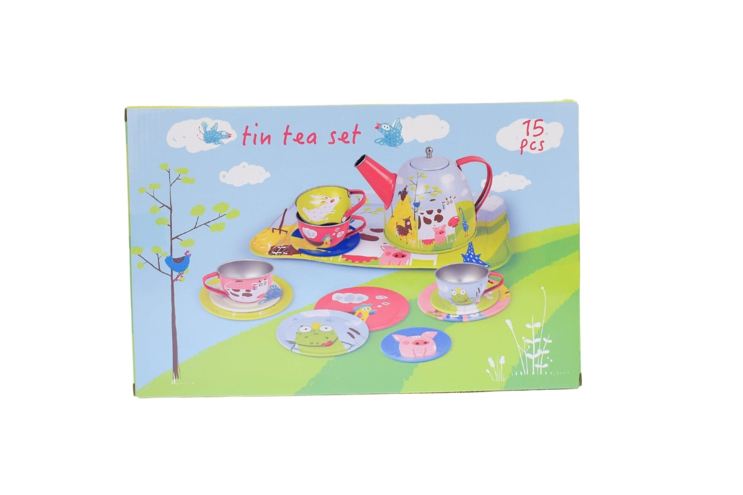 FARM TIN TEA SET 15PCS - Bamboo Sprout