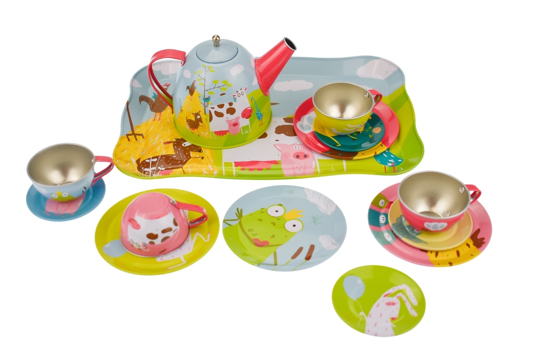 FARM TIN TEA SET 15PCS - Bamboo Sprout