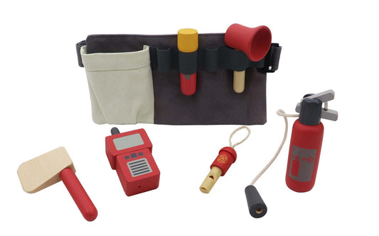 WOODEN FIRE FIGHTER BELT PLAYSET - Bamboo Sprout