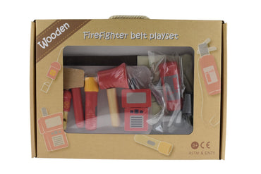 WOODEN FIRE FIGHTER BELT PLAYSET - Bamboo Sprout