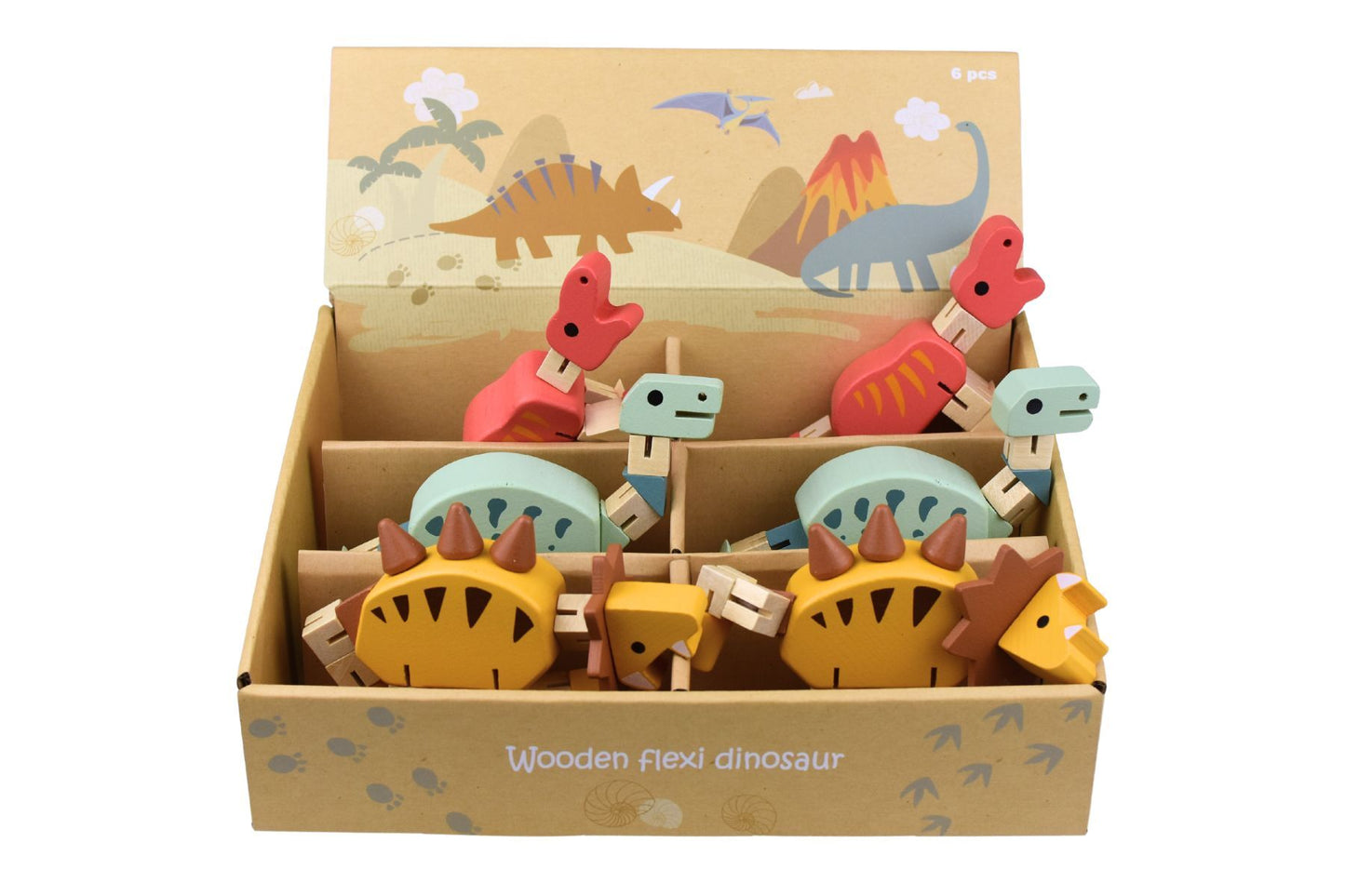 WOODEN FLEXI DINOSAUR - Bamboo Sprout