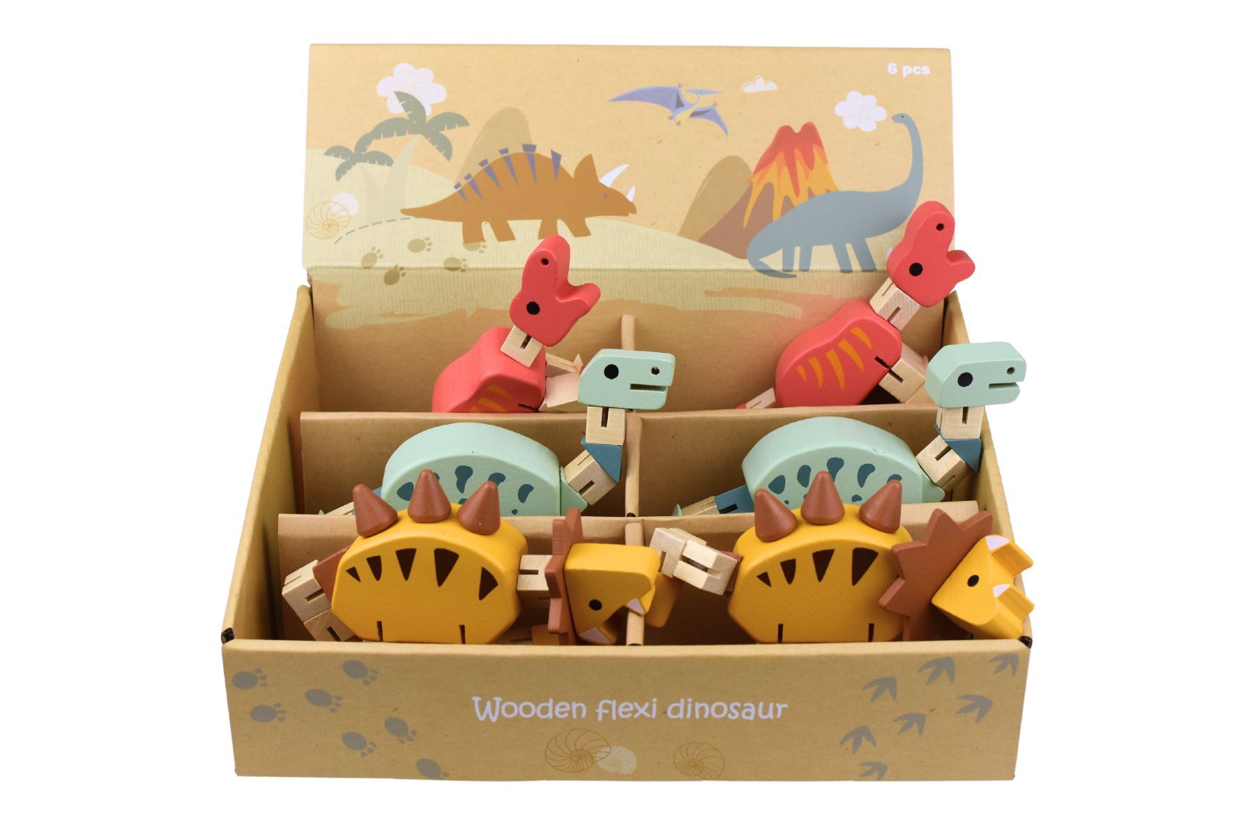 WOODEN FLEXI DINOSAUR - Bamboo Sprout