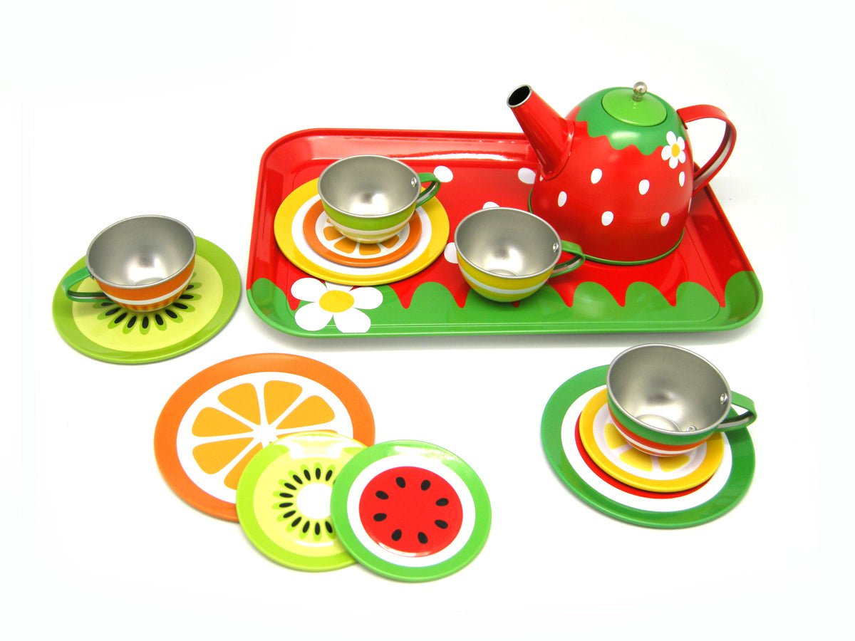 FRUIT TIN TEA SET 15PCS - Bamboo Sprout