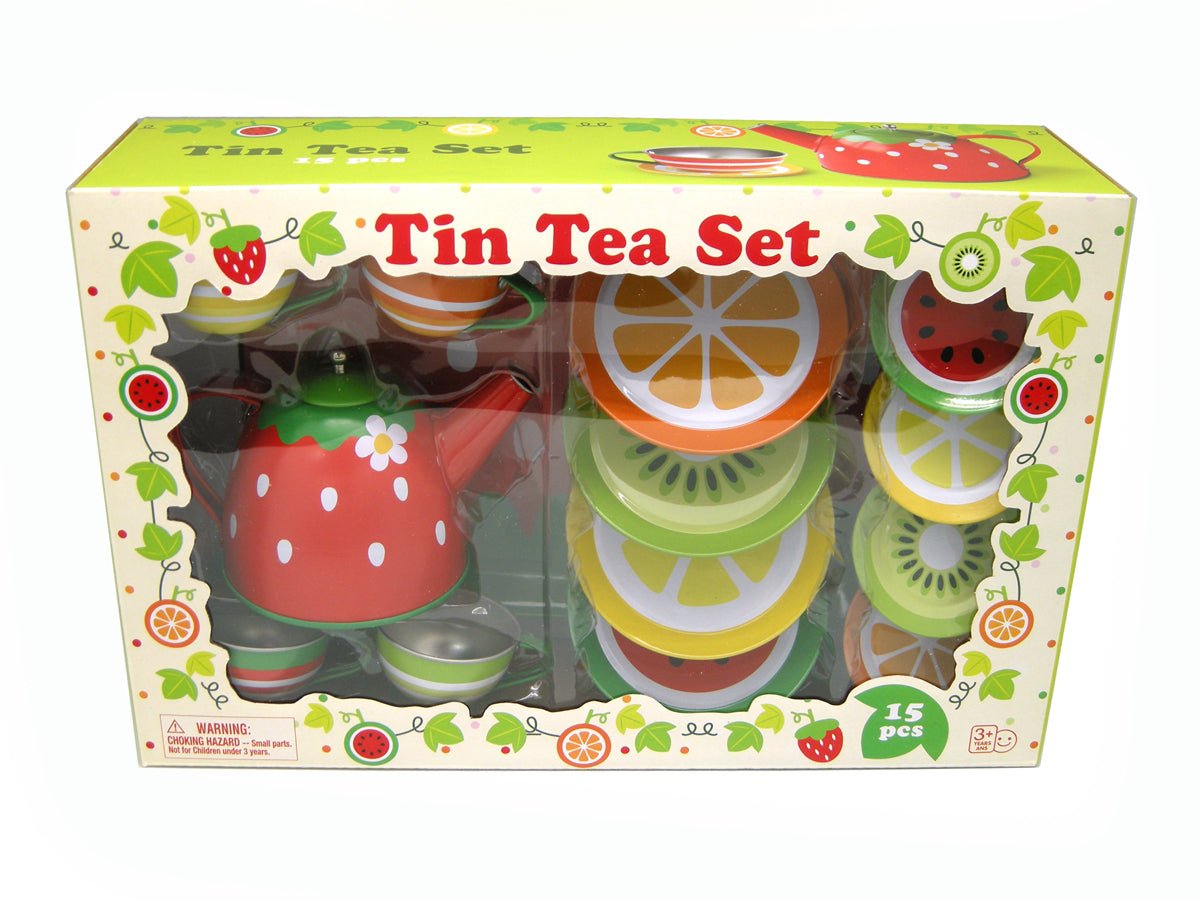 FRUIT TIN TEA SET 15PCS - Bamboo Sprout
