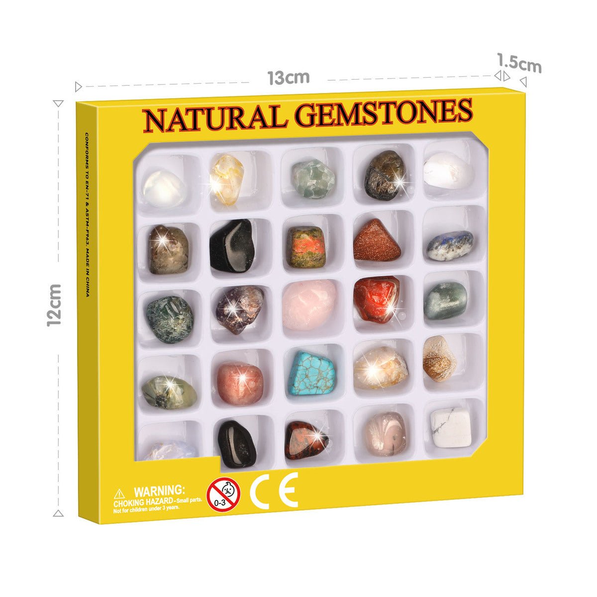GEMSTONE SELECTION BOX 25PCS - Bamboo Sprout