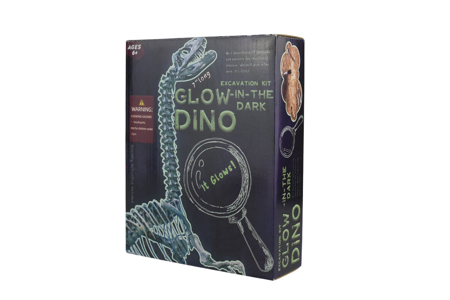 GLOW IN THE DARK DIPLODOCUS EXCAVATION KIT - Bamboo Sprout