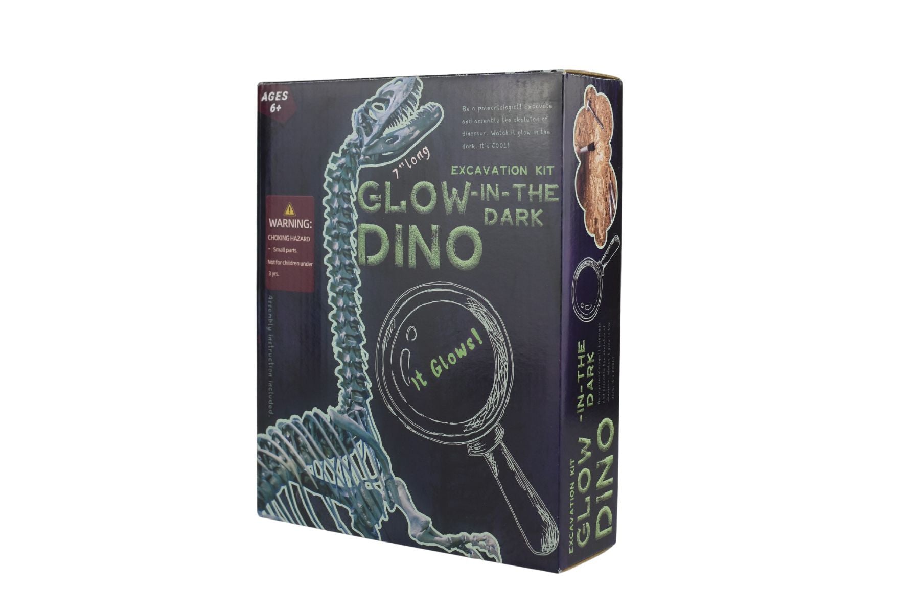 GLOW IN THE DARK DIPLODOCUS EXCAVATION KIT - Bamboo Sprout