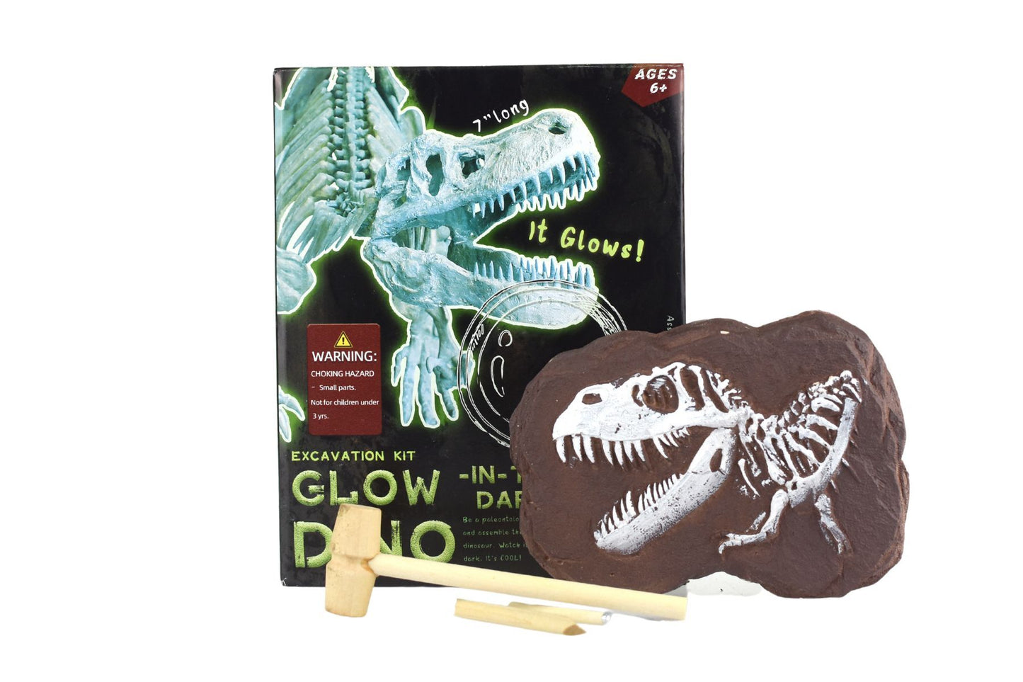 GLOW IN THE DARK TYRANNOSAURUS EXCAVATION KIT - Bamboo Sprout