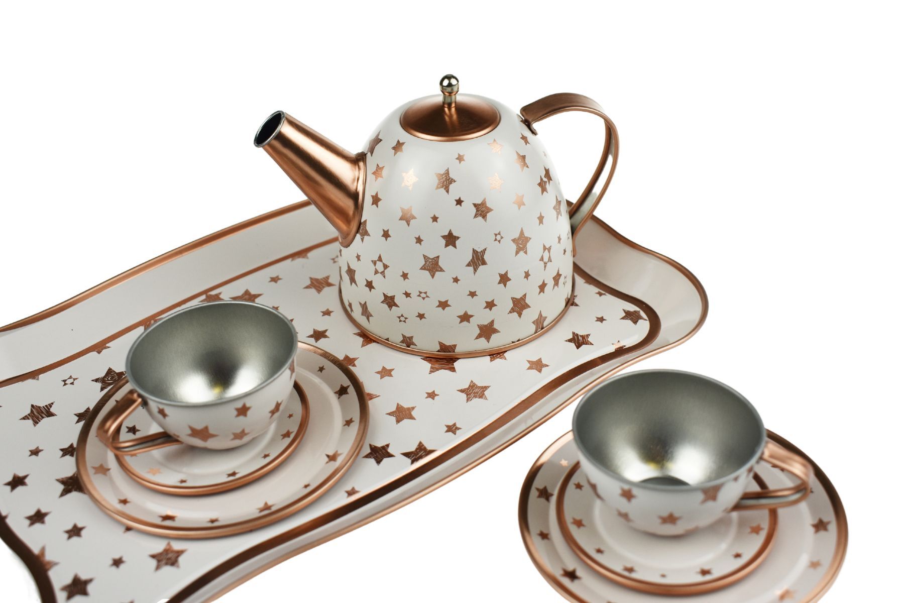 GOLD STAR TIN TEA SET IN SUITCASE - Bamboo Sprout