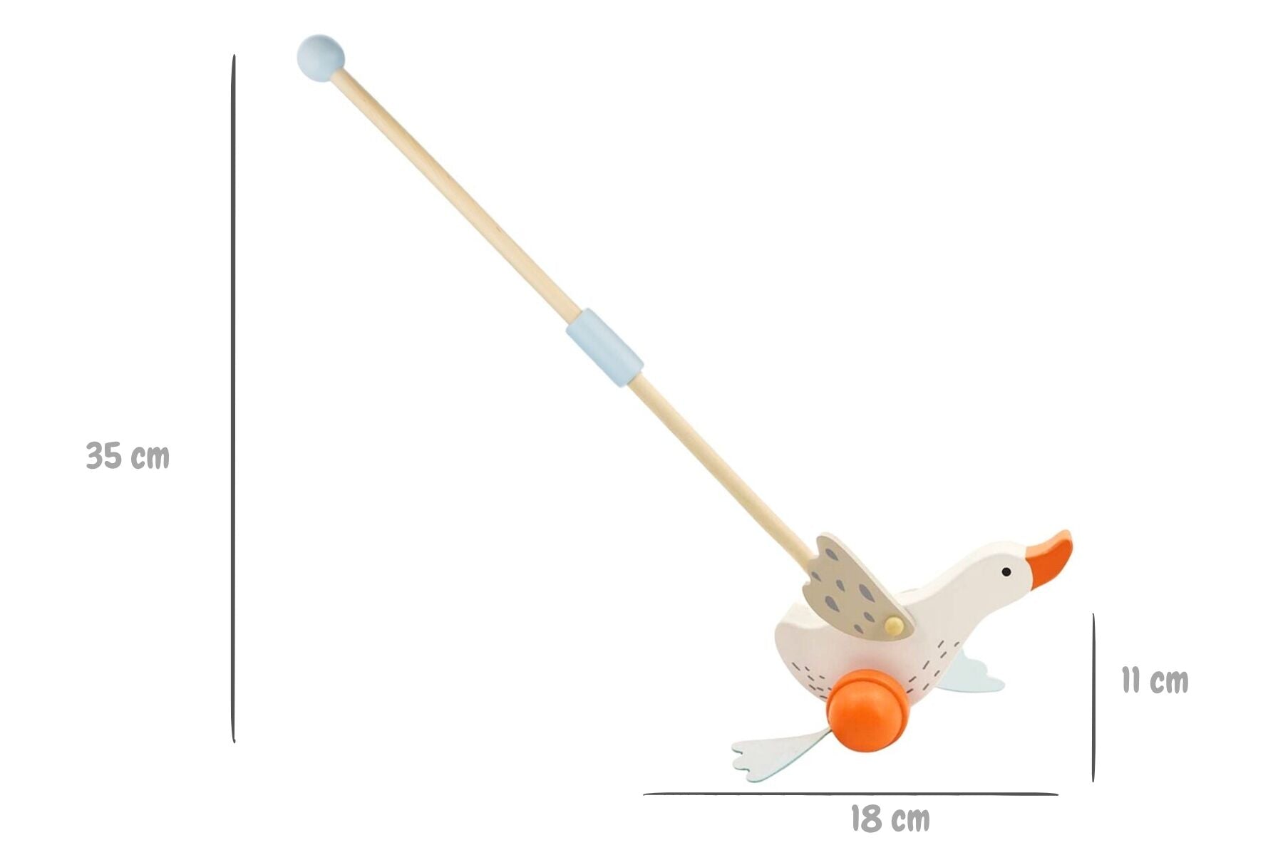 WOODEN GOOSE PUSH A LONG - Bamboo Sprout
