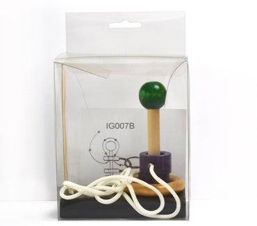 GREEN TOWER RING BRAINTEASER PUZZLE - Bamboo Sprout