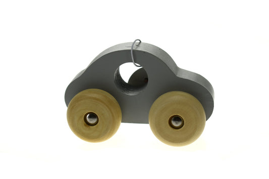 SIMPLE WOODEN TOY CAR - GREY - Bamboo Sprout