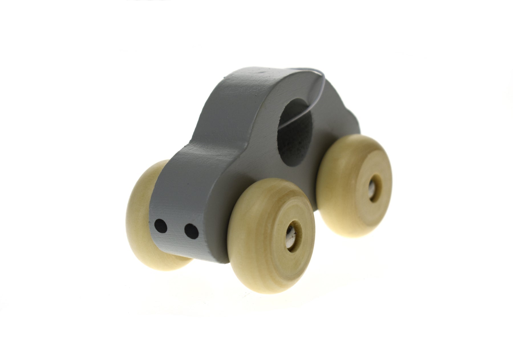 SIMPLE WOODEN TOY CAR - GREY - Bamboo Sprout