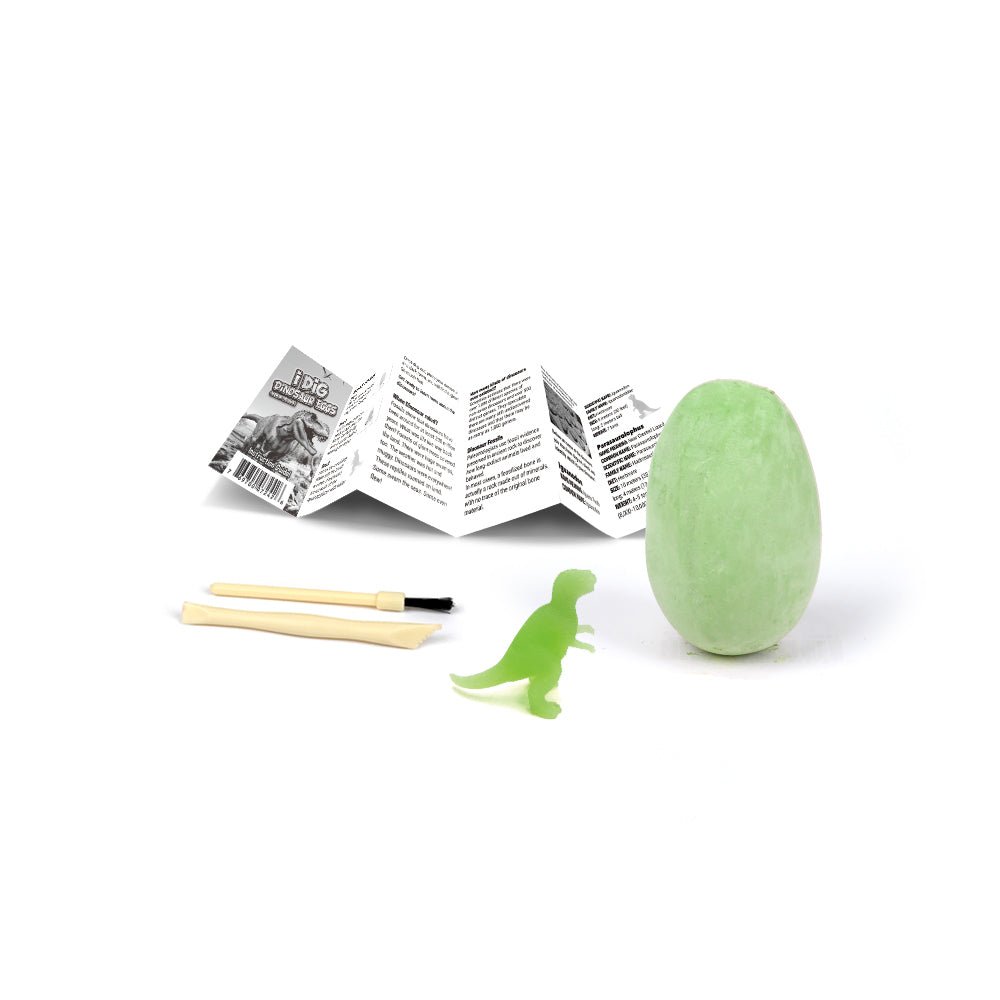 I DIG GLOW IN THE DARK DINO EGG DIG KIT SET OF 12 - Bamboo Sprout