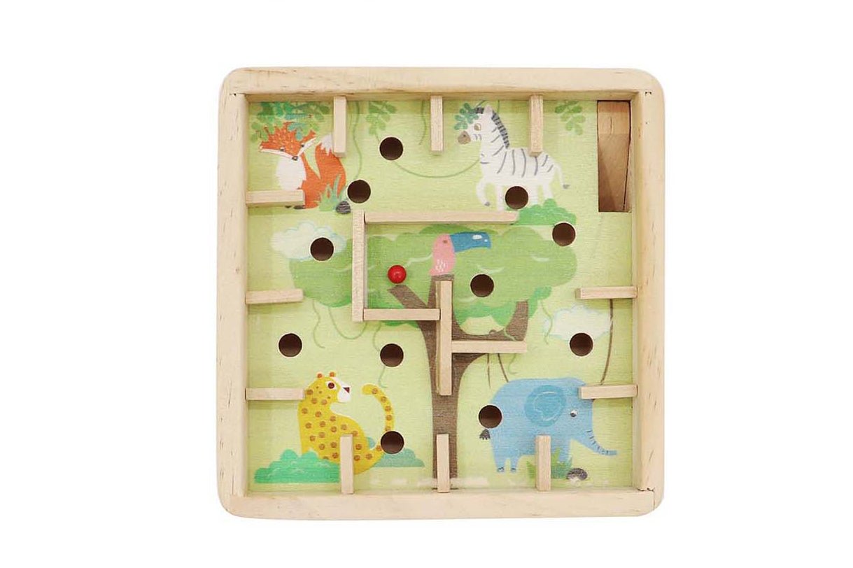 WOODEN JUNGLE ANIMAL LABYRINTH - Bamboo Sprout