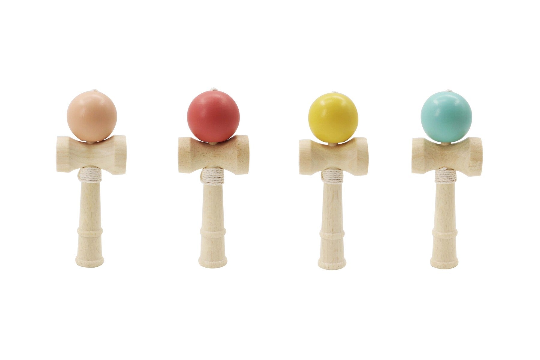 WOODEN KENDAMA CATCH THE BALL GAME SET OF 4 - Bamboo Sprout
