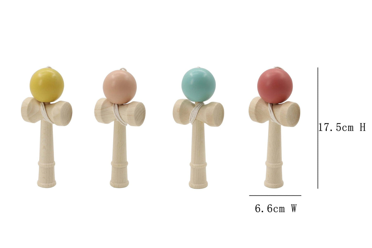 WOODEN KENDAMA CATCH THE BALL GAME SET OF 4 - Bamboo Sprout