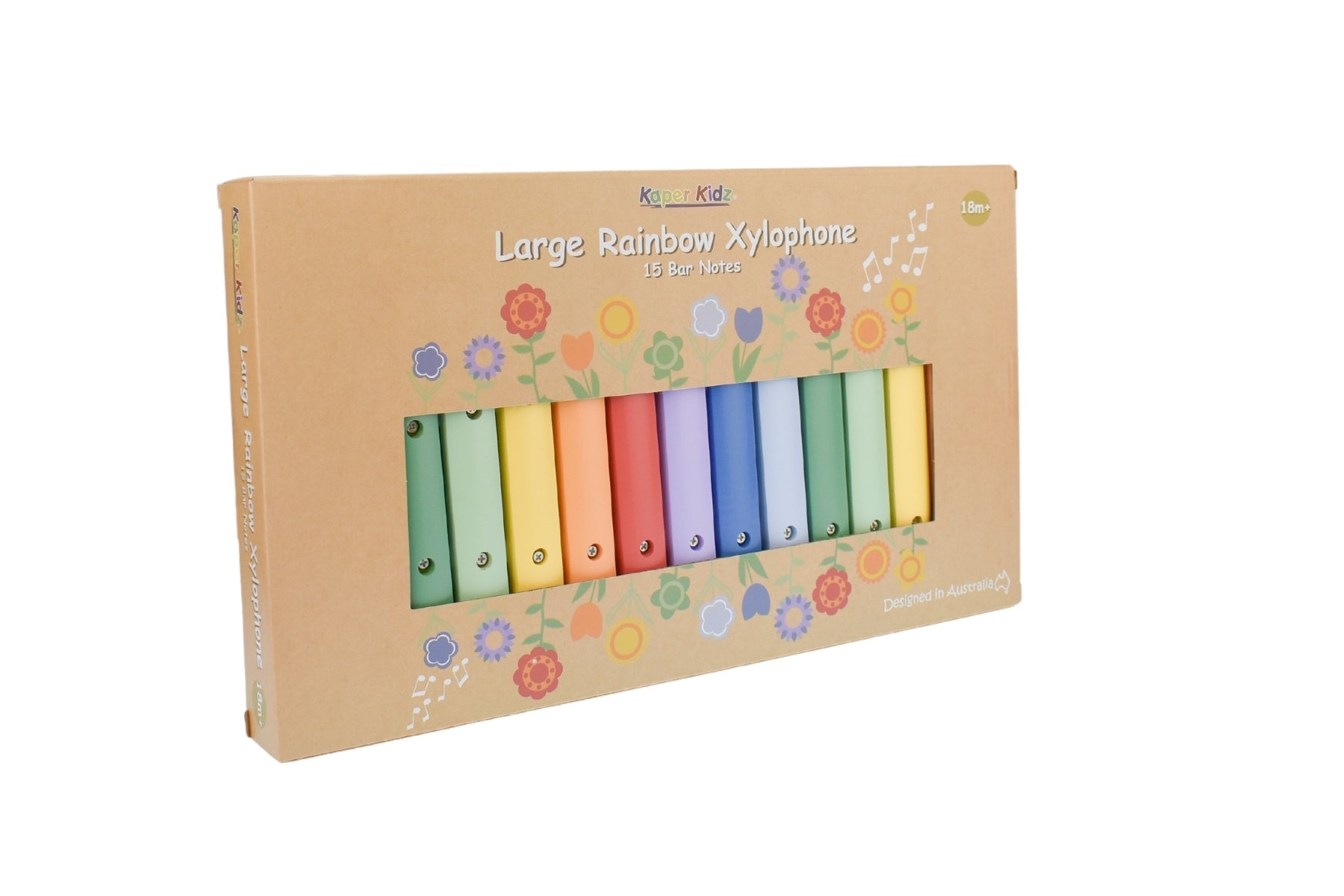 LARGE RAINBOW XYLOPHONE 15 BAR NOTES - Bamboo Sprout