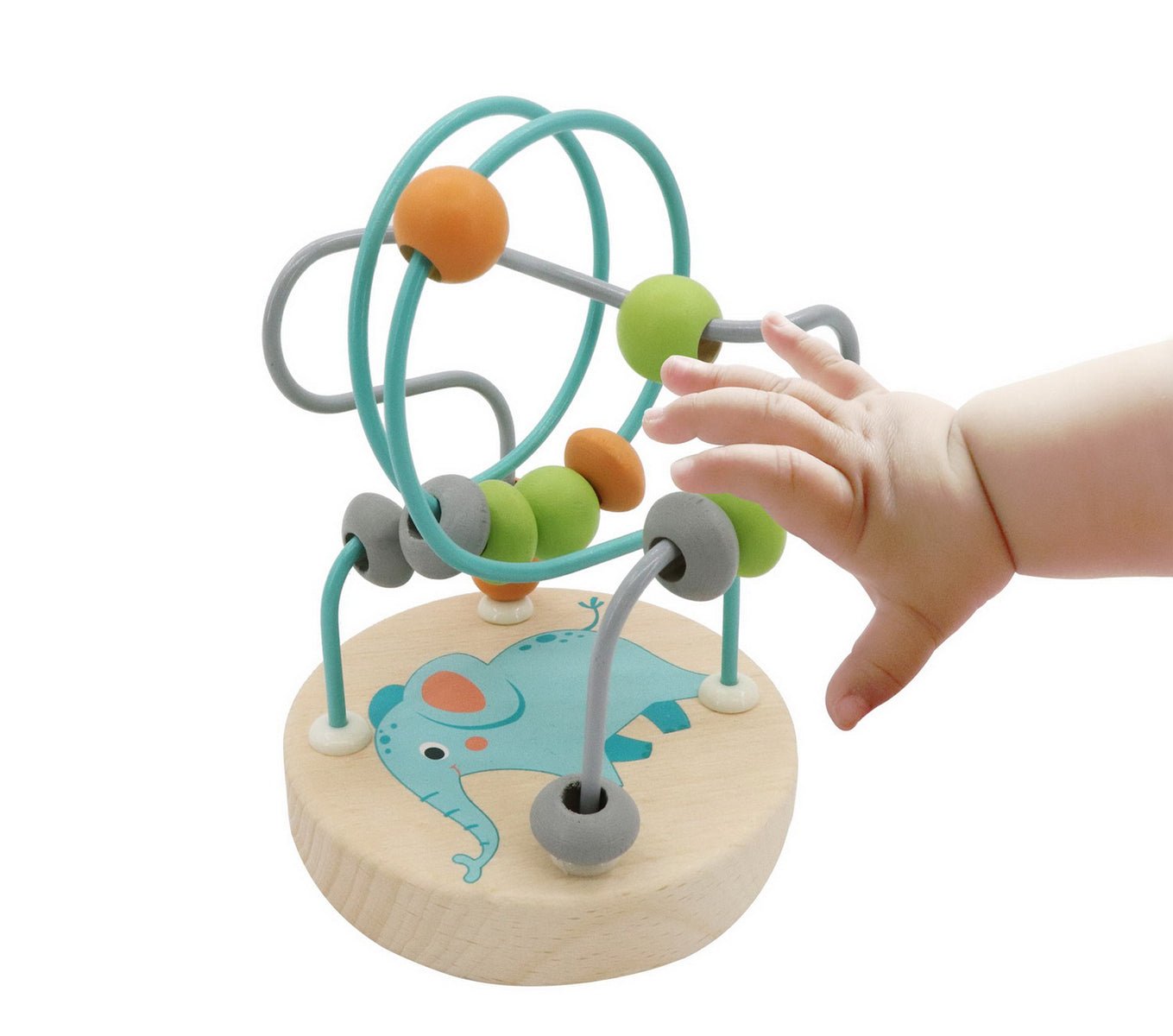 Kaper Kidz Lion Jungle Animal Small Roller Coaster Bead Maze with colorful jungle-themed beads and animal shapes for children.