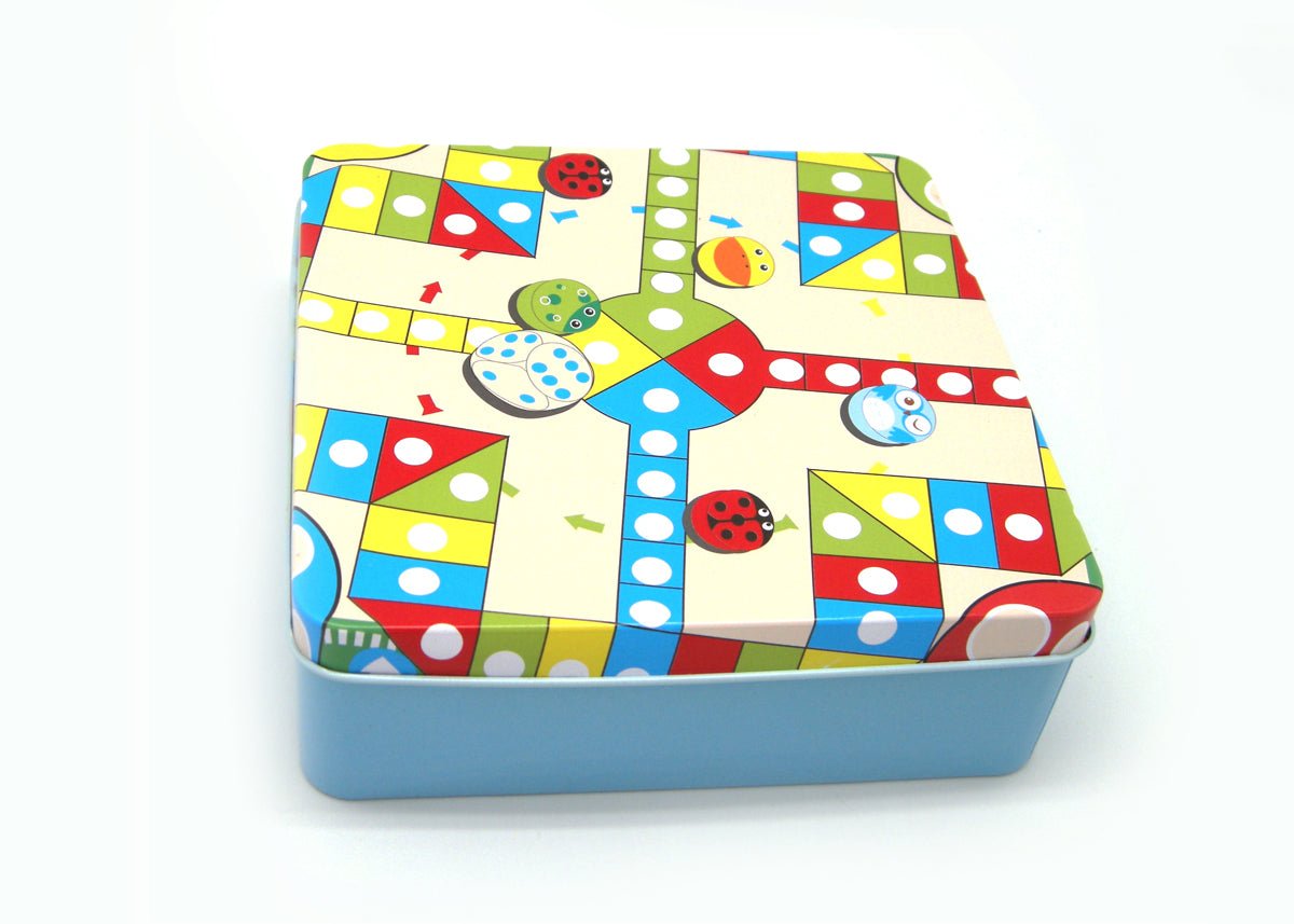 TIN BOX GAME - LUDO&TICTACTOE - Bamboo Sprout