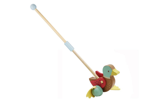 WOODEN MALLARD DUCK PUSH A LONG - Bamboo Sprout