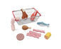 WOODEN MEAT & FISH PLAYSET WITH METAL BASKET - Bamboo Sprout