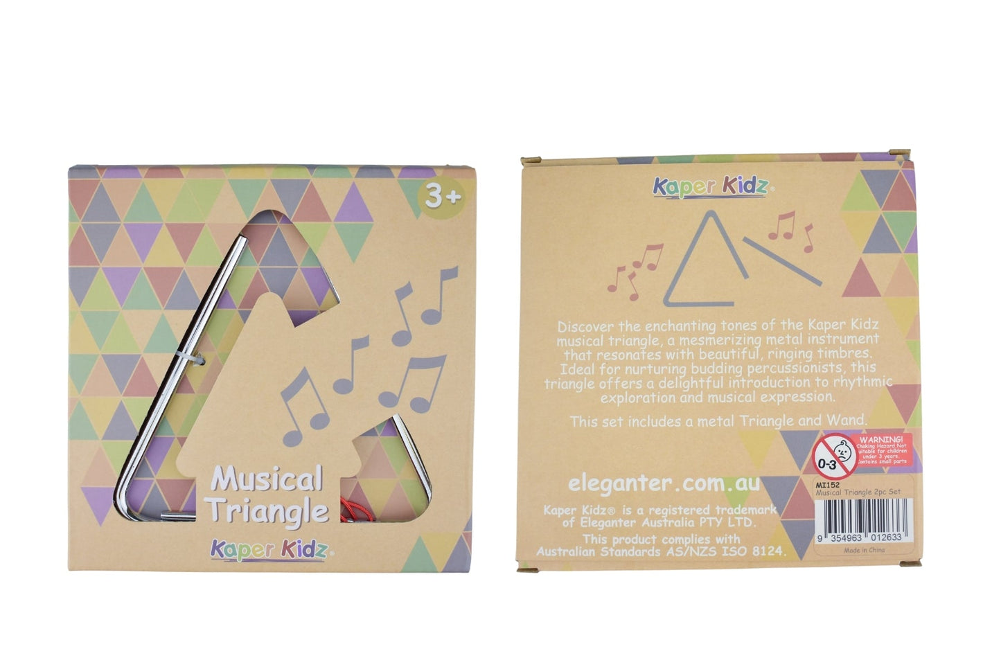 METAL MUSIC TRIANGLE 15 CM - Bamboo Sprout