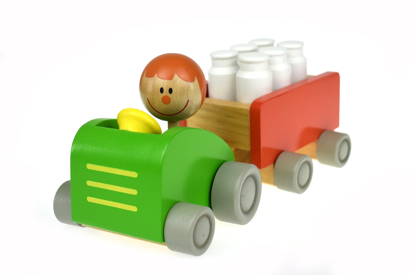 MILK BOTTLE TRACTOR & BOWLING SET - Bamboo Sprout