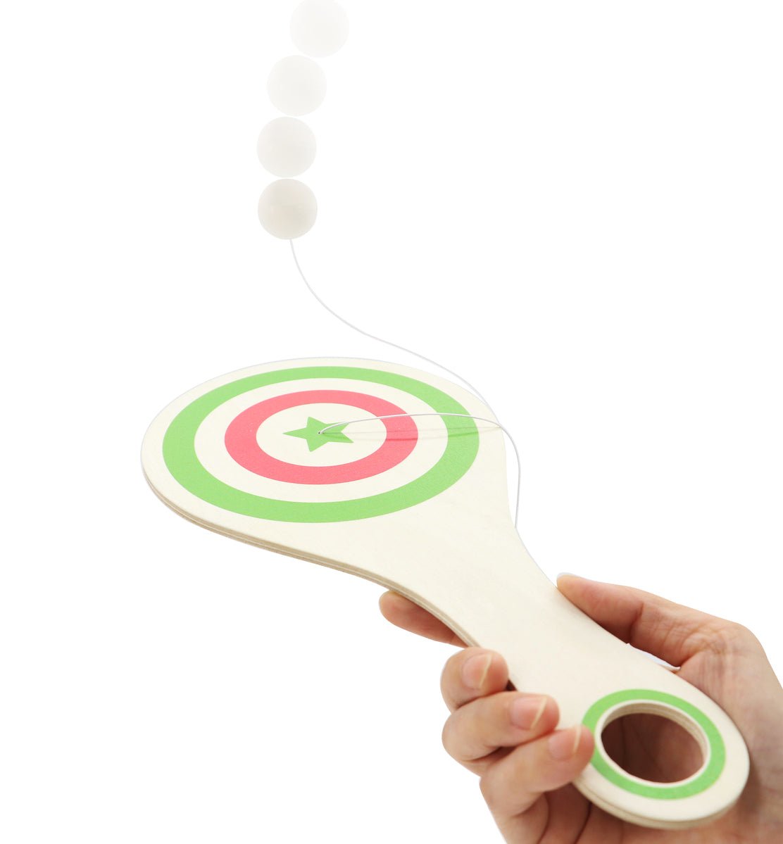WOODEN PADDLE BALL SET OF 4 - Bamboo Sprout