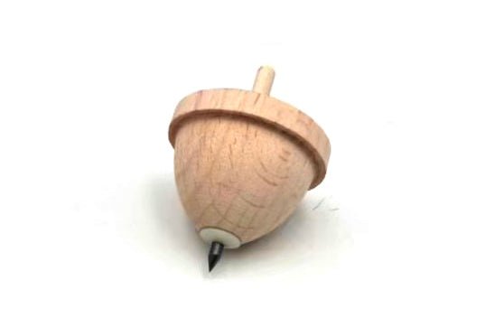 WOODEN PENCIL SPINNING TOP PACK OF 3 - Bamboo Sprout